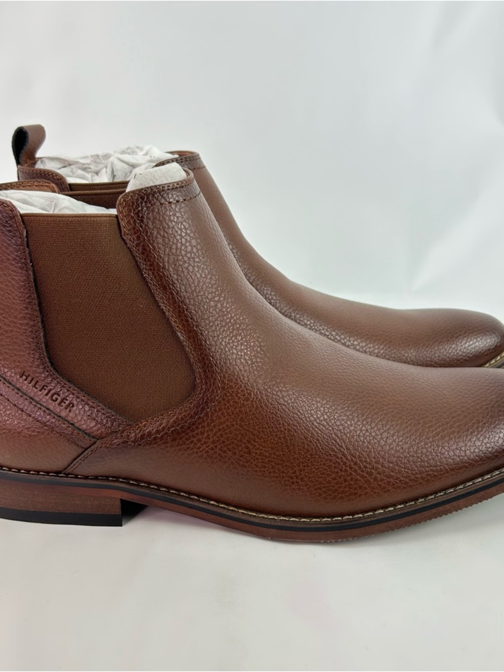 Tommy Hilfiger Berton Men's Brown Leather Boots size 11.5M